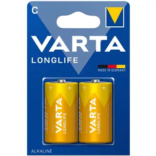 Produktfoto för Varta Longlife 04114 - Batteri 2 x C - alkaliskt