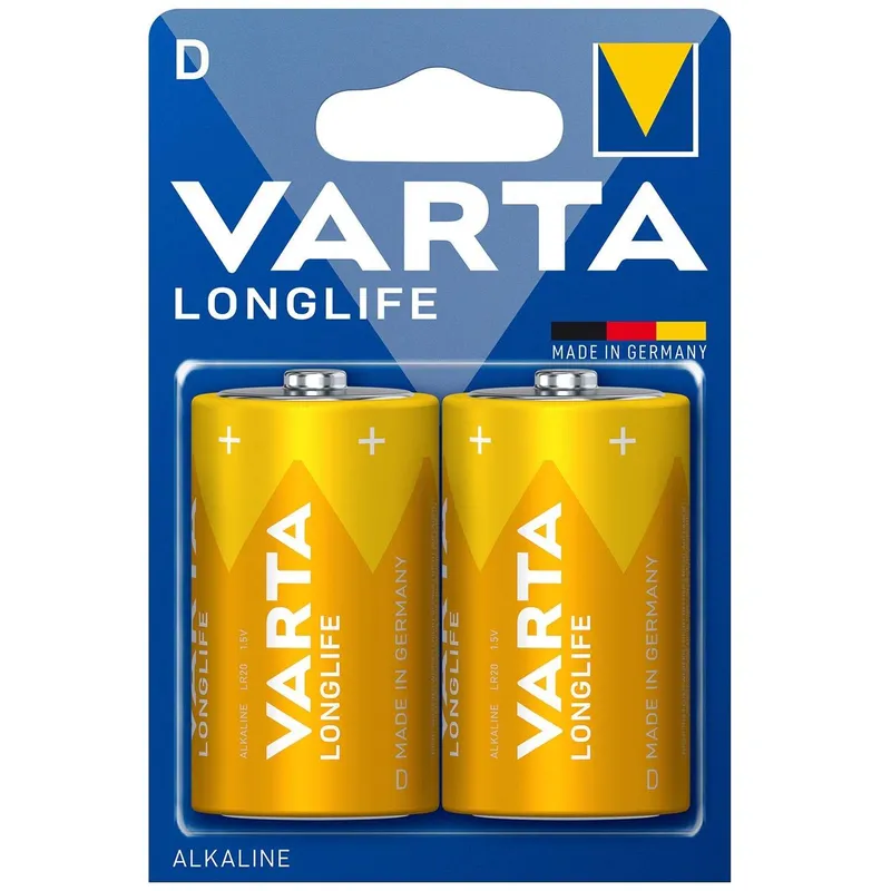 Bild 1 för Varta Longlife 04120 - Batteri 2 x D - alkaliskt
