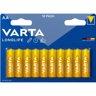 Produktfoto för Varta Longlife 4106 - Batteri 10 x AA-typ - alkaliskt