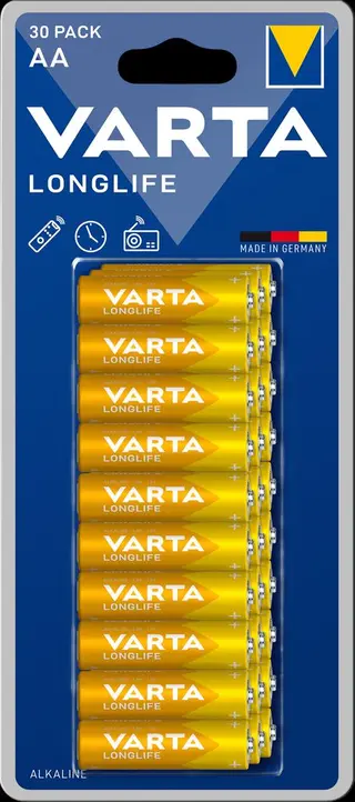 Produktfoto för VARTA Longlife AA Blister 30-pack