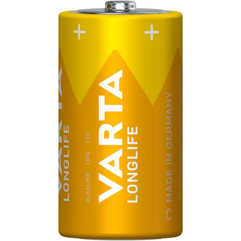 Bild 2 för Varta Longlife Alkaline C-batteri LR14 2-pack