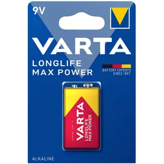 Produktfoto för Varta Longlife Max Power 4722 - Batteri 9V - alkaliskt