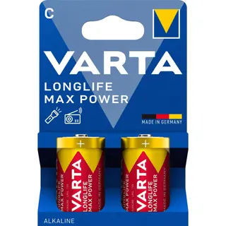 Produktfoto för VARTA Longlife Max Power C LR14-batteri 2-pack