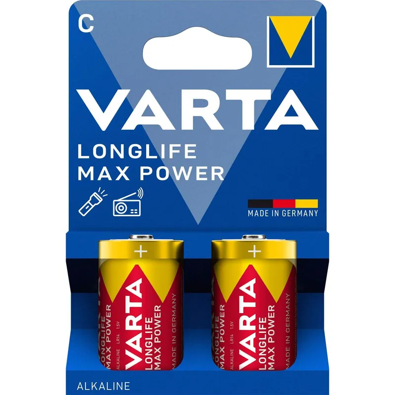 Bild 1 för VARTA Longlife Max Power C LR14-batteri 2-pack
