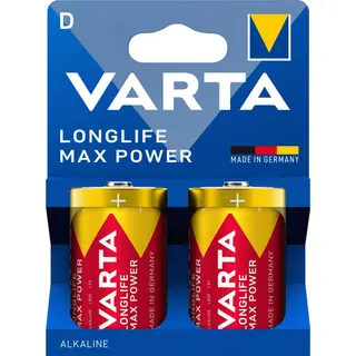 Produktfoto för VARTA Longlife Max Power D LR20-batteri 2-pack