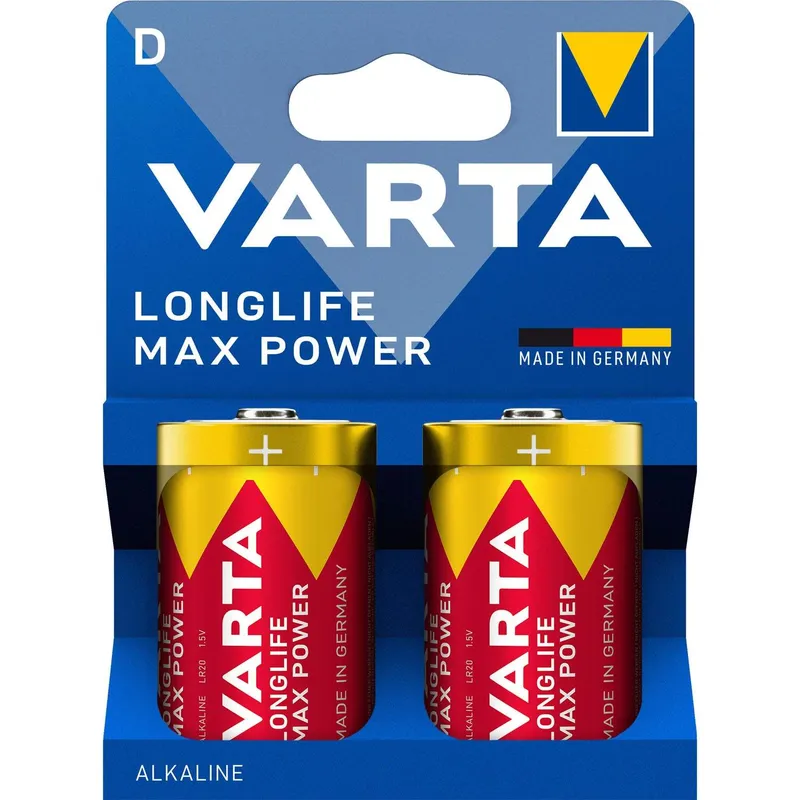 Bild 1 för VARTA Longlife Max Power D LR20-batteri 2-pack