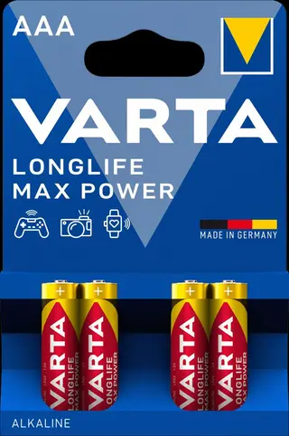 Produktfoto för Varta Maxi-Tech - Batteri AAA - alkaliskt - svart, gul