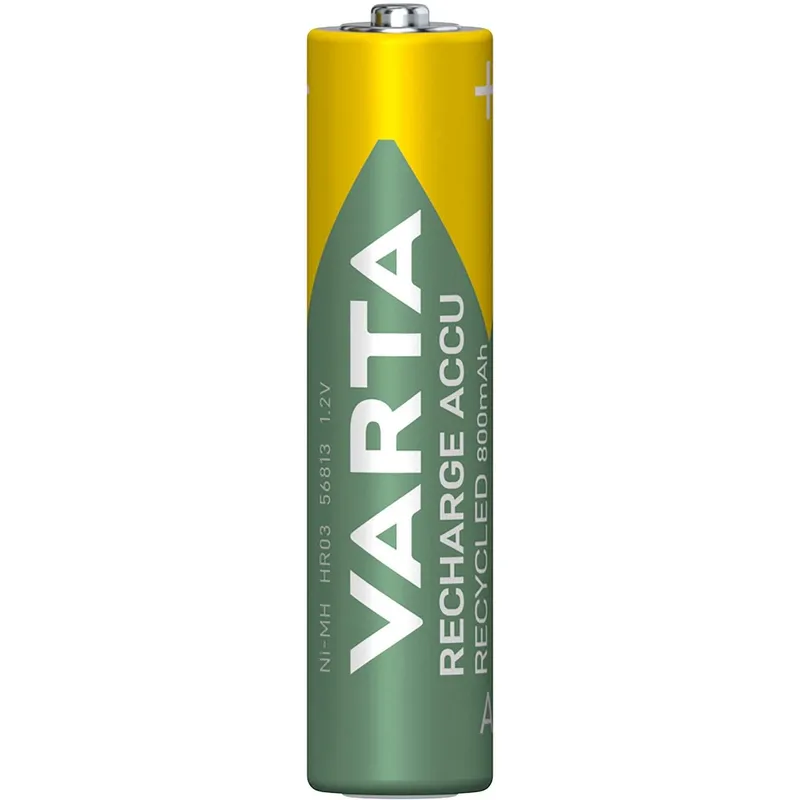 Bild 2 för Varta Recharge Accu Recycled 56813 - Batteri 4 x AAA - NiMH - (uppladdningsbara) - 800 mAh