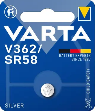 Produktfoto för VARTA V 362 - batteri - SR58 - silveroxid