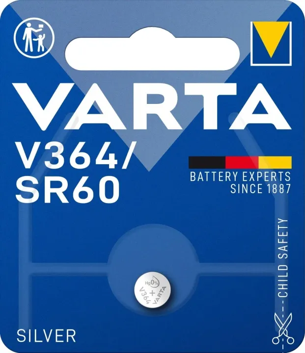 Alternativ bild 0 för Varta V 364 - Batteri SR60 - silveroxid - 20 mAh