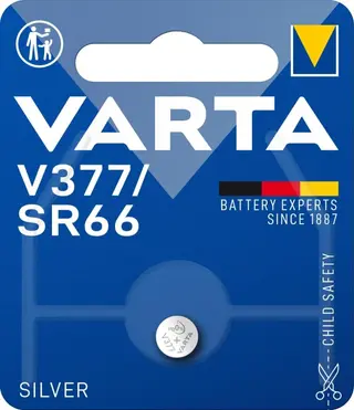 Produktfoto för Varta V 377 - Batteri SR66 - silveroxid - 27 mAh