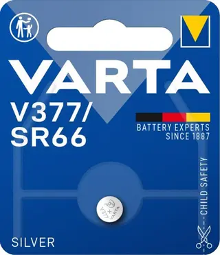 Produktfoto för Varta V 377 - Batteri SR66 - silveroxid - 27 mAh