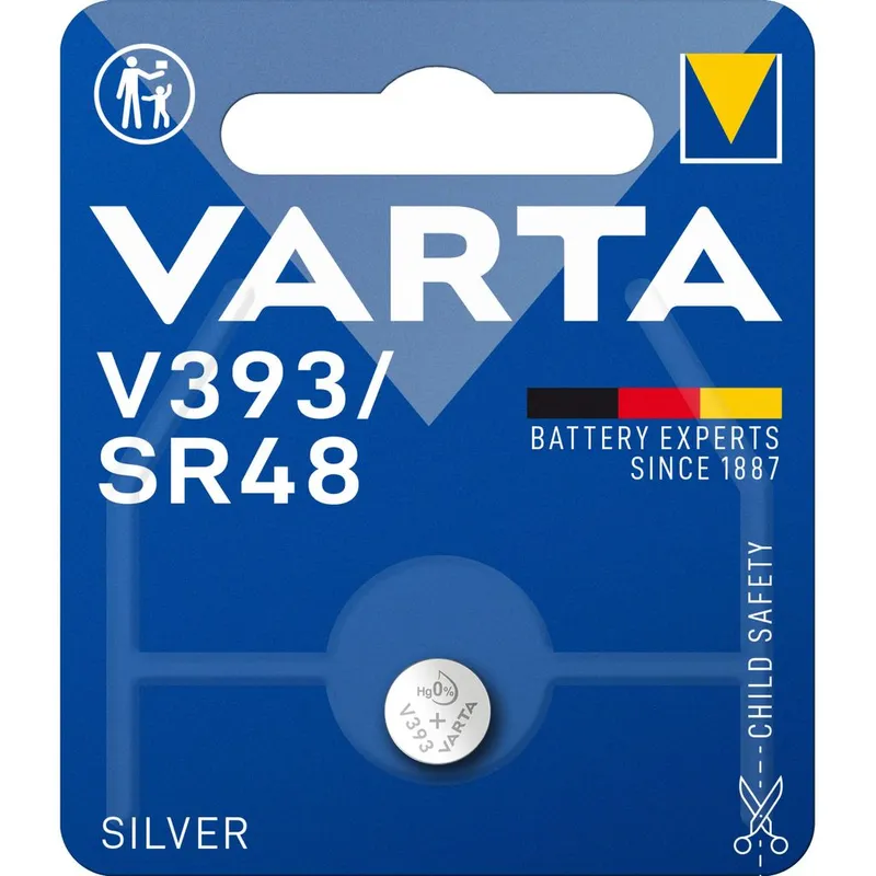 Alternativ bild 0 för VARTA V393/SR48 Silver Coin 1 Pack