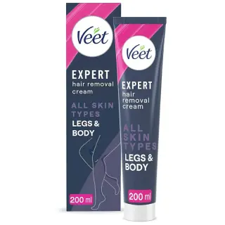 Produktfoto för Veet Expert Hårborttagningskräm Alla hudtyper ben & Kropp 200 ml