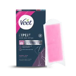 Produktfoto för Veet Expert Vaxremsor Normal hud för ben & kropp 20 st