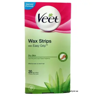 Produktfoto för Veet Expert Vaxremsor Torr hud för ben & kropp 20 st