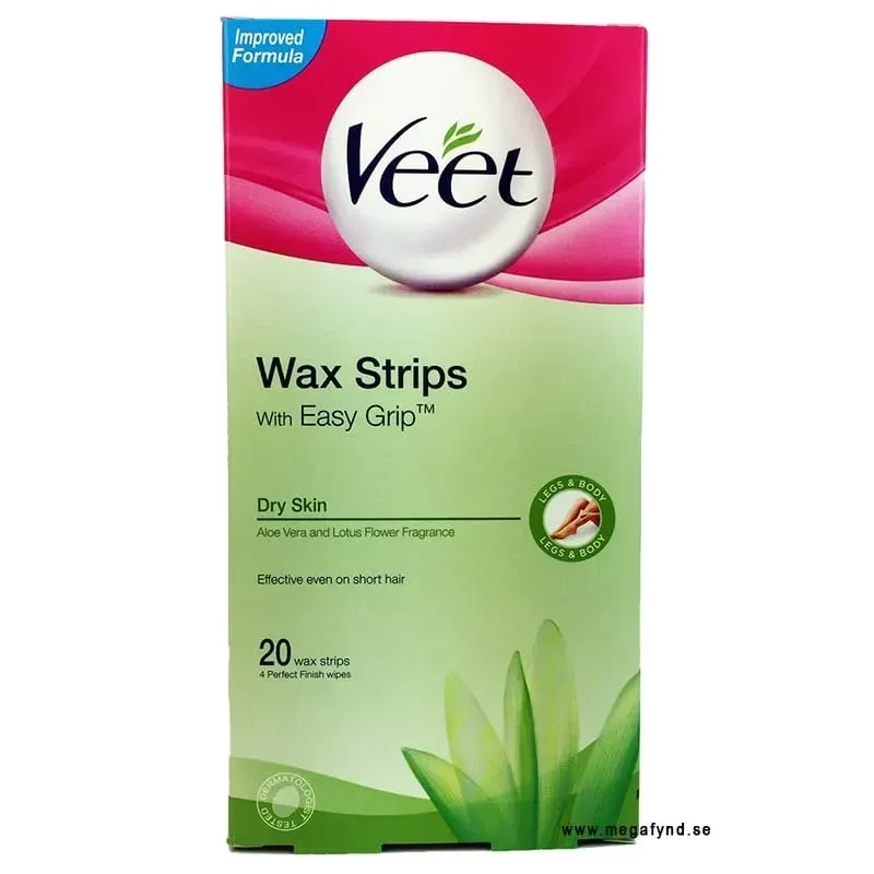 Bild 1 för Veet Expert Vaxremsor Torr hud för ben & kropp 20 st