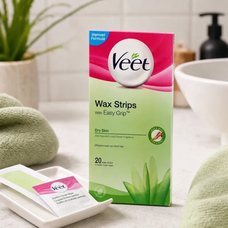 Bild 2 för Veet Expert Vaxremsor Torr hud för ben & kropp 20 st