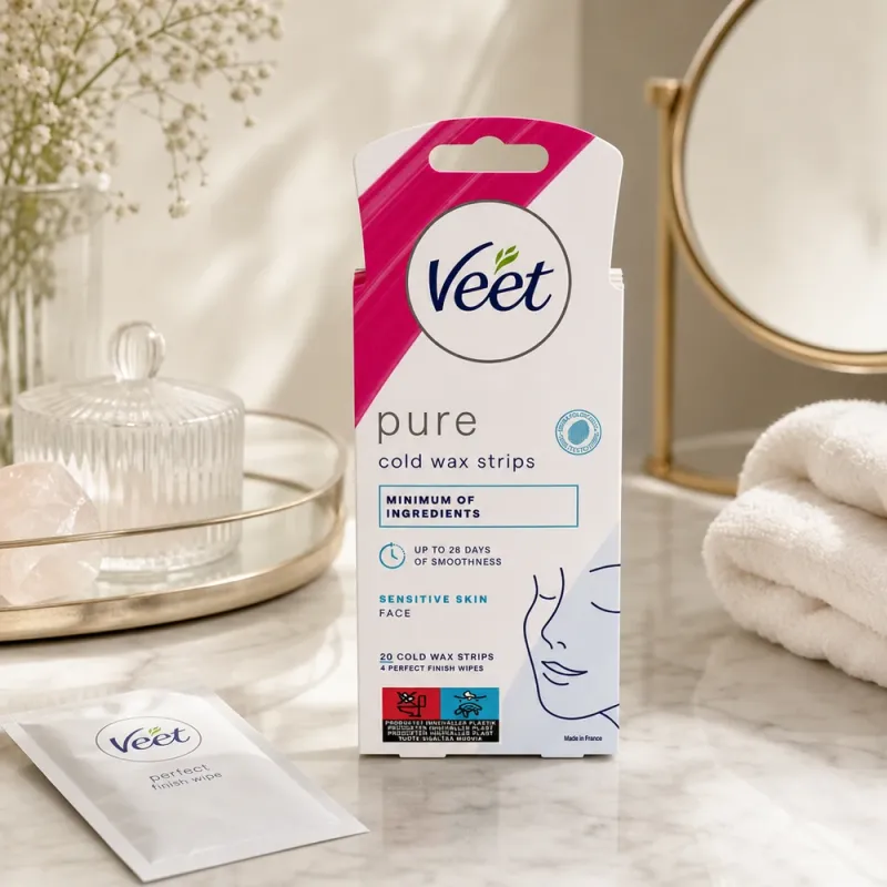 Bild 3 för Veet Pure Wax Strips Ansikte Känslig Hud 20 st