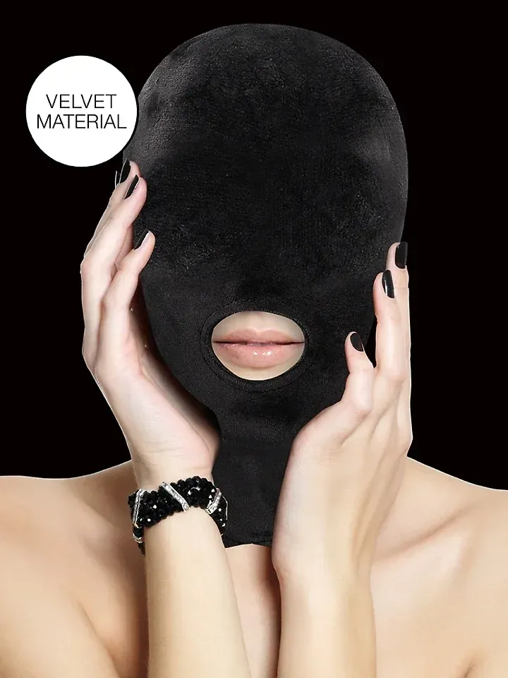 Bild 1 för Velvet & Velcro Mask med munöppning