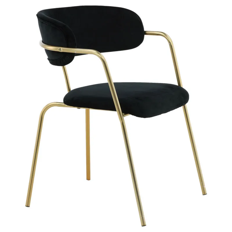 Bild 2 för Venture Design, Arrow Matstol svart/mässing 2-pack
