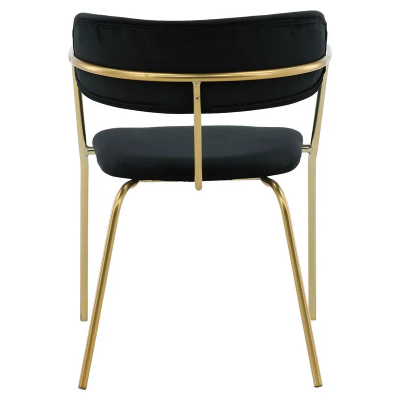 Bild 5 för Venture Design, Arrow Matstol svart/mässing 2-pack