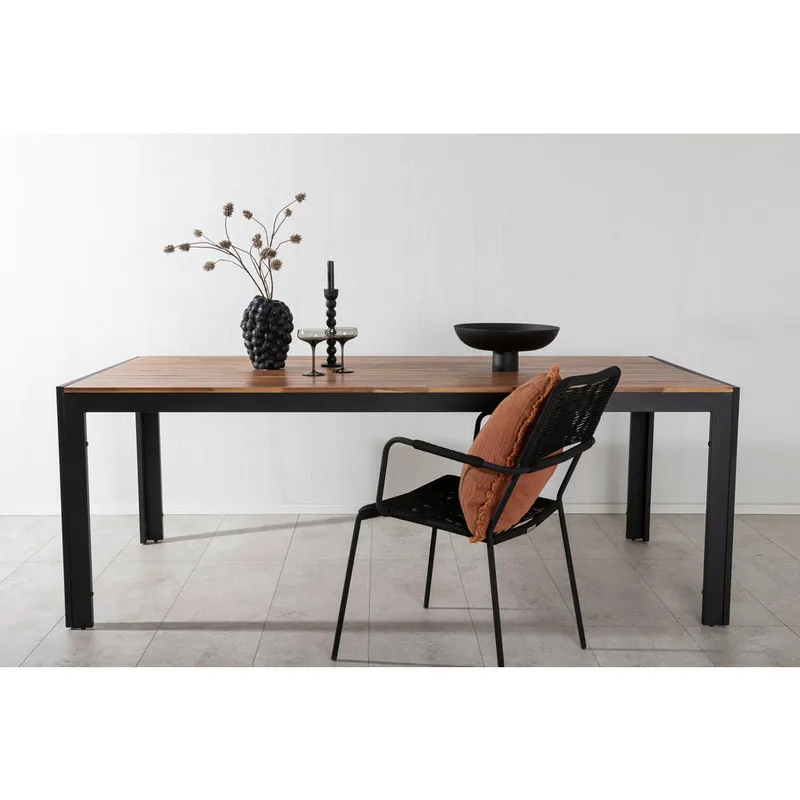 Bild 1 för Venture Design, Bois matbord 90x205 cm Svart/Akacia