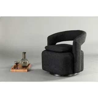 Produktfoto för Venture Design, Laurel Fåtölj Svart Boucle