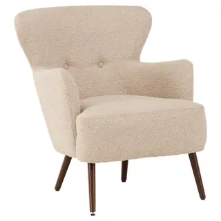 Produktfoto för Venture Design, Lincoln Fåtölj Beige Boucle