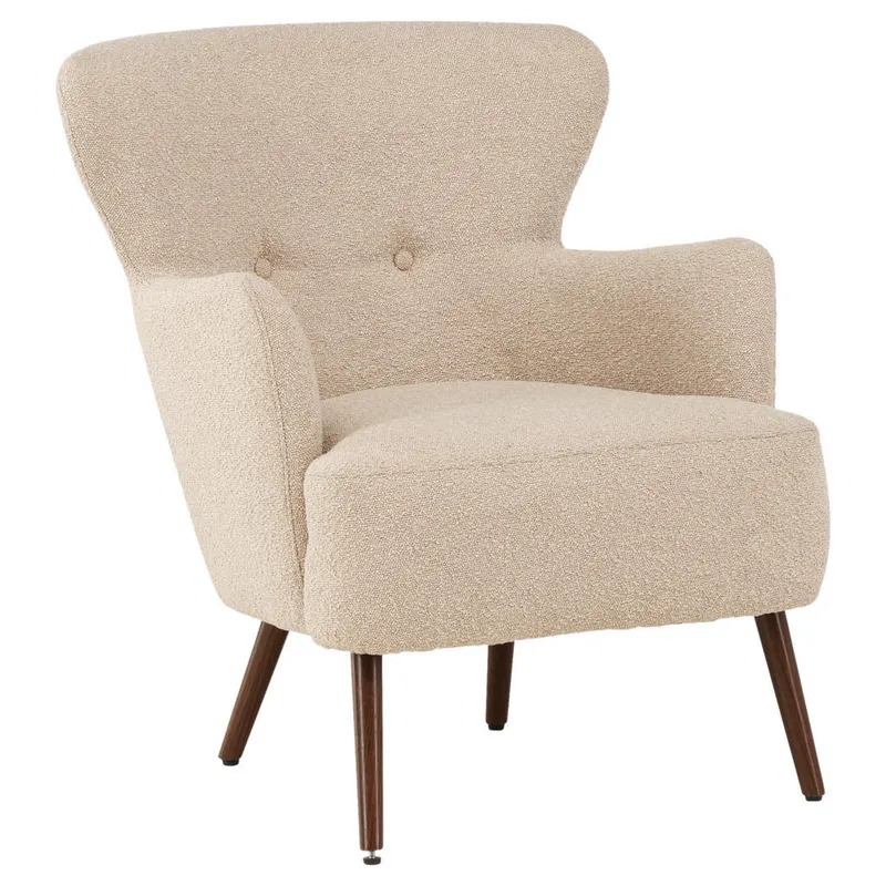 Bild 1 för Venture Design, Lincoln Fåtölj Beige Boucle