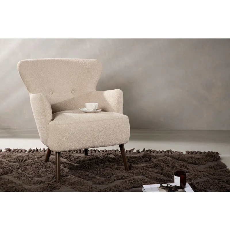 Bild 3 för Venture Design, Lincoln Fåtölj Beige Boucle