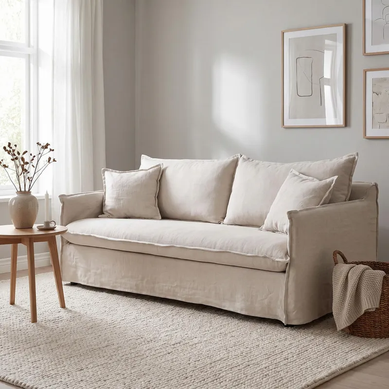 Bild 3 för Venture Design, Nova 3-sits soffa Beige Linen