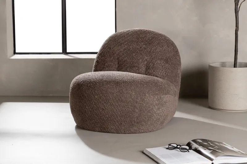 Bild 2 för Venture Design, Omaha Fåtölj Brun Boucle