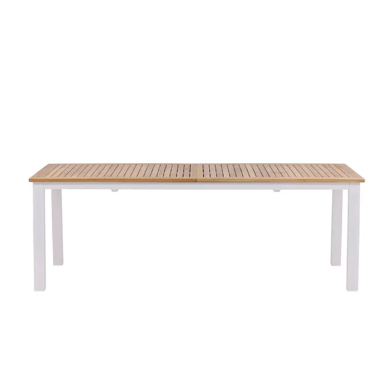 Bild 3 för Venture Design, Panama Matbord 224-324x100 cm Vit/Teak