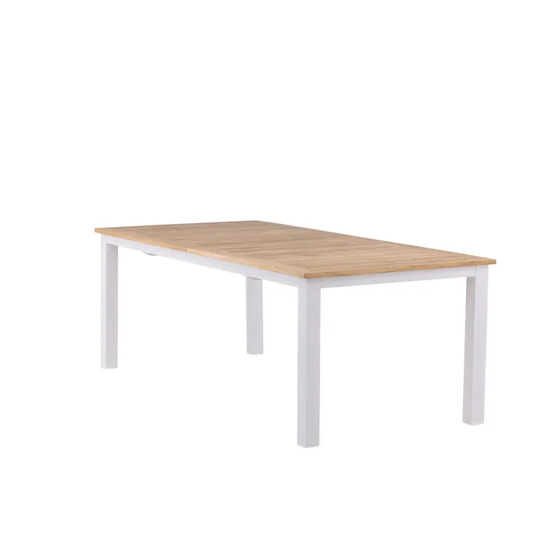 Bild 4 för Venture Design, Panama Matbord 224-324x100 cm Vit/Teak