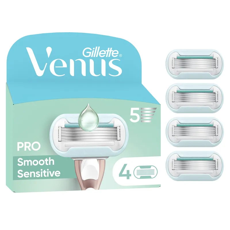 Bild 2 för Venus Deluxe Smooth Sensitive Razor Blades 4 st