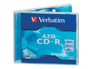 Produktfoto för Verbatim AZO Crystal - 10 x CD-R - 700 MB 52x - cd-böcker