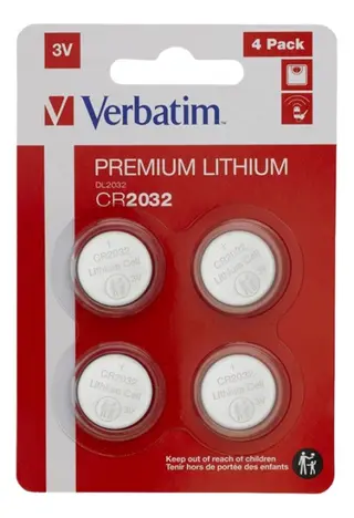 Produktfoto för Verbatim - Batteri 4 x CR2032 - Li
