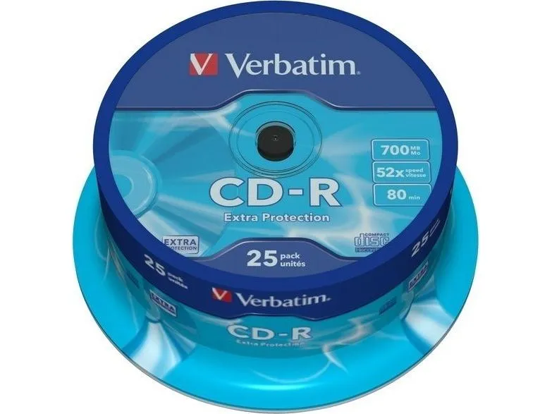 Alternativ bild 0 för Verbatim CD-R 700 MB, 52X spindel