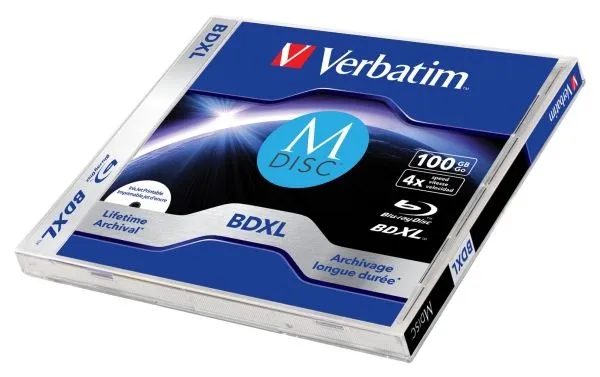 Alternativ bild 0 för Verbatim M-Disc - 5 x BD-R XL - 100 GB 4x - yta utskrivbar med bläckstråleskrivare - CD-fodral