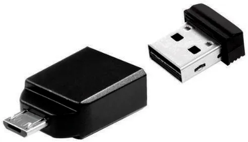 Bild 1 för Verbatim Store N Stay Nano USB 16 GB OTG, Micro USB adapter