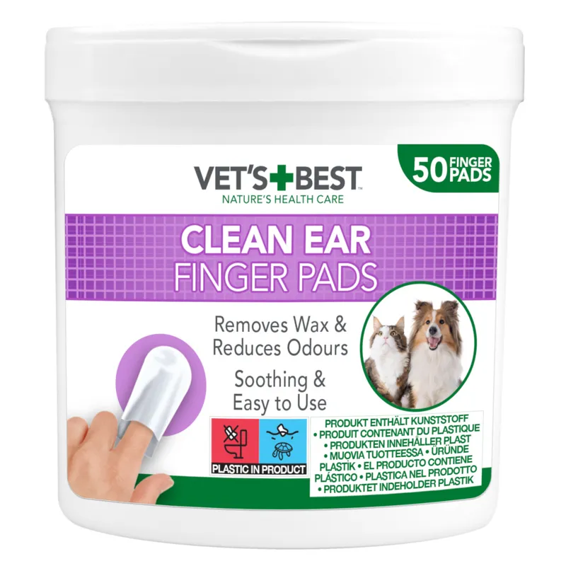 Alternativ bild 0 för Vet’s Best Clean Ear Finger Pads 50-pack
