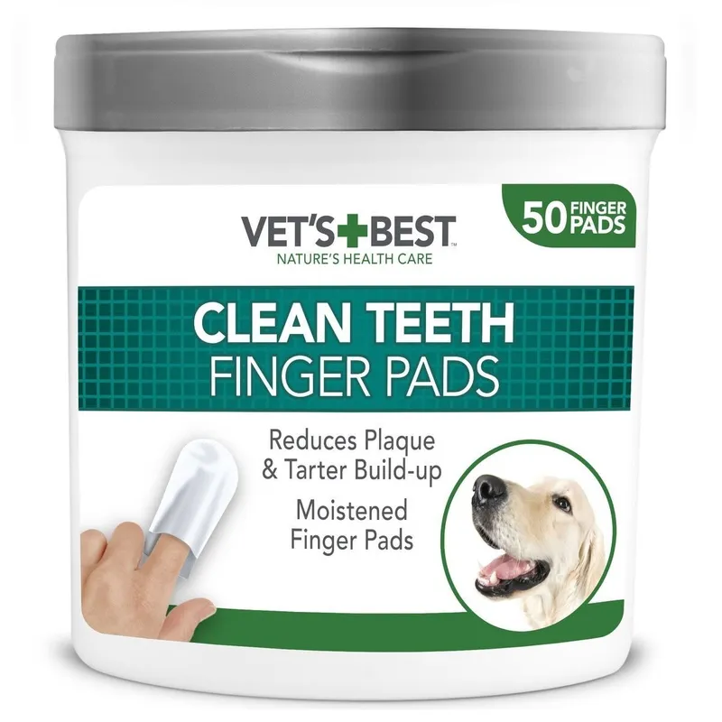 Bild 1 för Vet’s Best Clean Teeth Finger Pads 50-pack