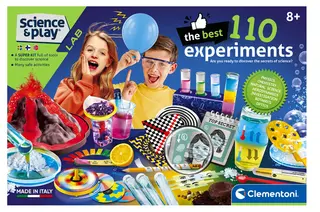 Produktfoto för Vetenskapskit för barn, 110 experiment och verktyg