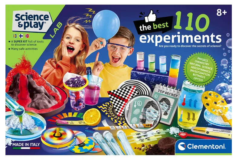 Alternativ bild 0 för Vetenskapskit för barn, 110 experiment och verktyg