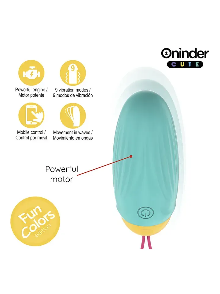 Bild 2 för Vibro-Rotating Silicone Gem Egg With App