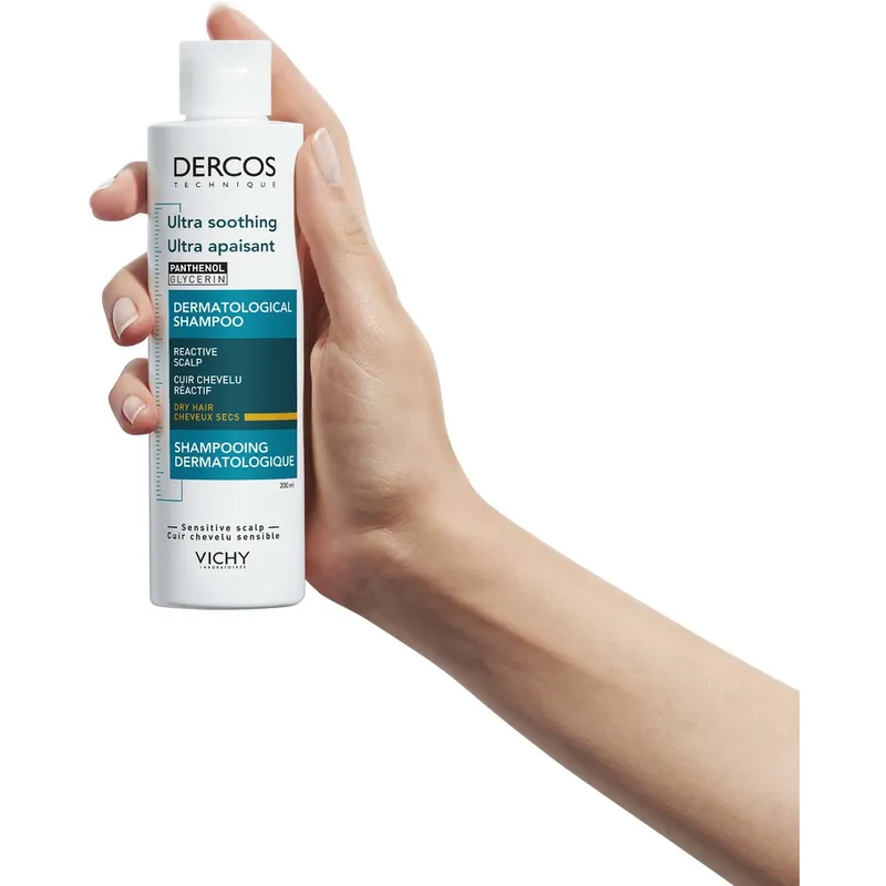 Bild 2 för Vichy Dercos Ultra Soothing Schampo for Reactive Scalp and Dry Hair 200 ml