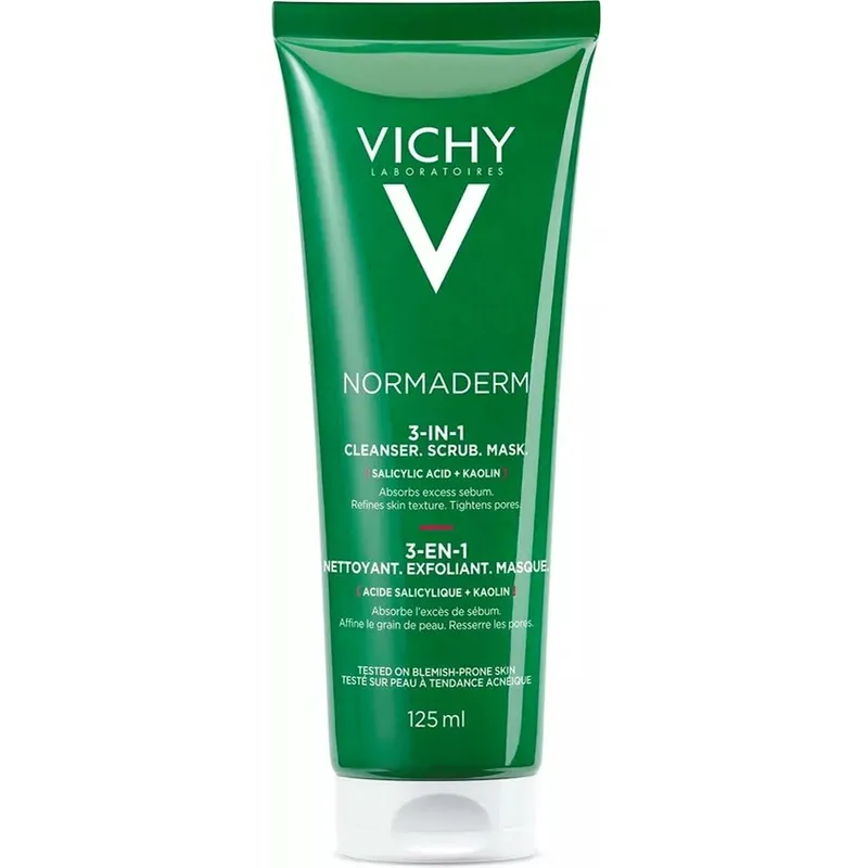 Bild 1 för Vichy Normaderm 3-in-1 Cleanser, Scrub & Mask 125 ml
