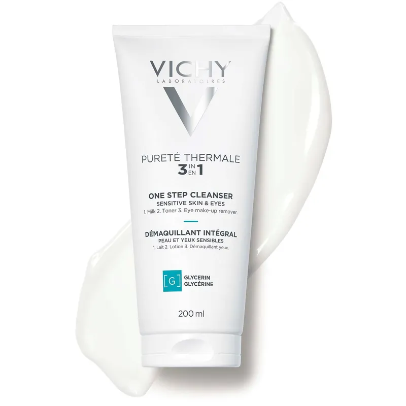 Bild 2 för Vichy Pureté Thermale 3-in-1 One step Cleanser Sensitive Skin 200 ml
