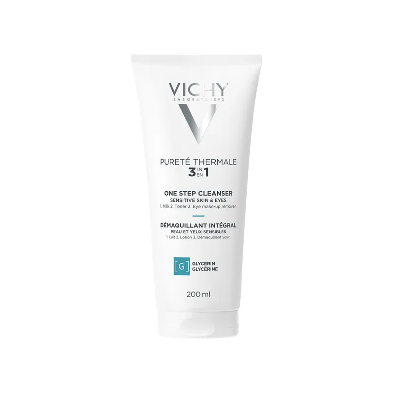 Bild 2 för Vichy Pureté Thermale 3-in-1 One step Cleanser Sensitive Skin 200 ml